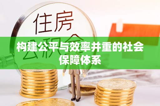 凤泉构建公平与效率并重的社会保障体系